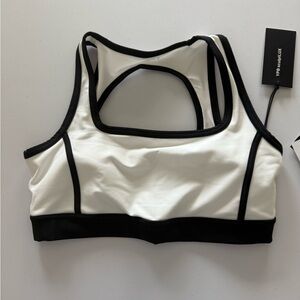 Abercrombie & Fitch Black and White Sports Bra